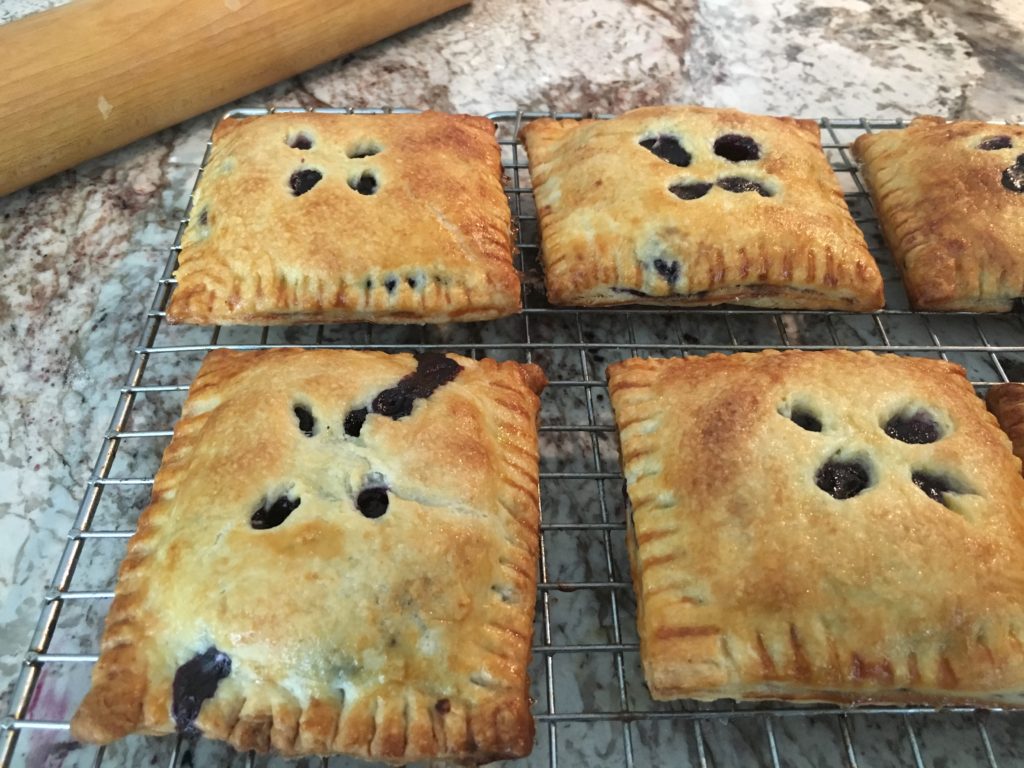 Cooling off the blueberry hand pies