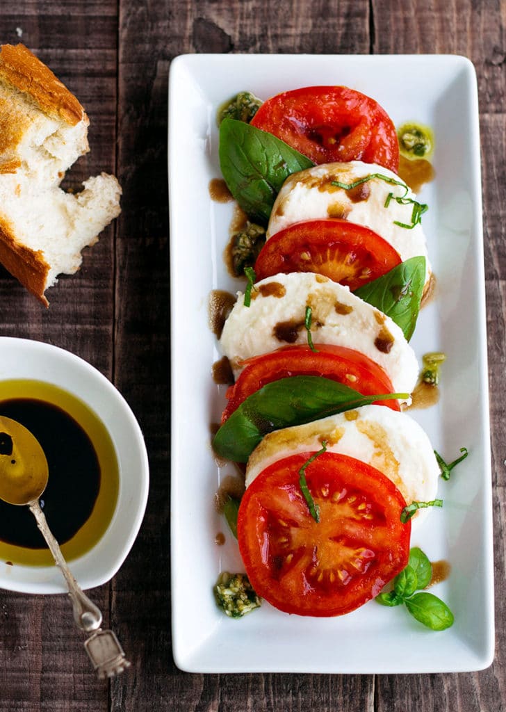 caprese salad.