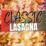 a casserole dish of lasagna
