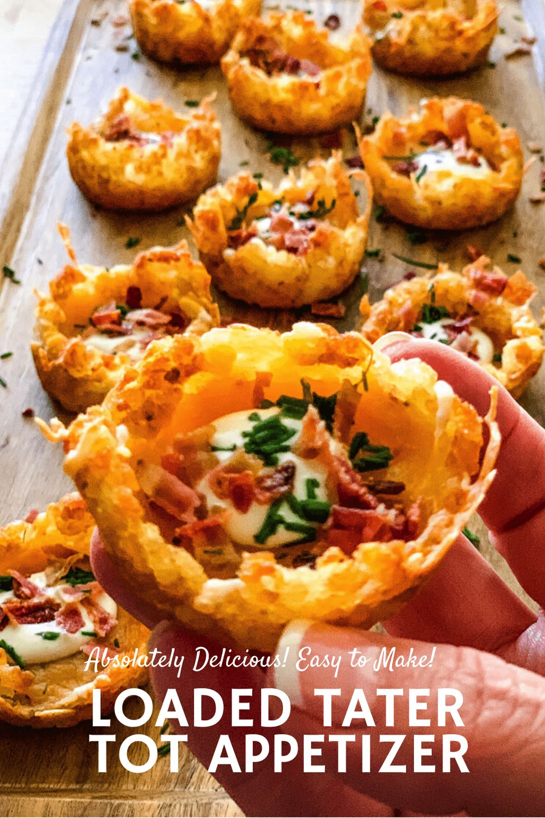 Tater Tot Appetizer Cups - The Feathered Nester