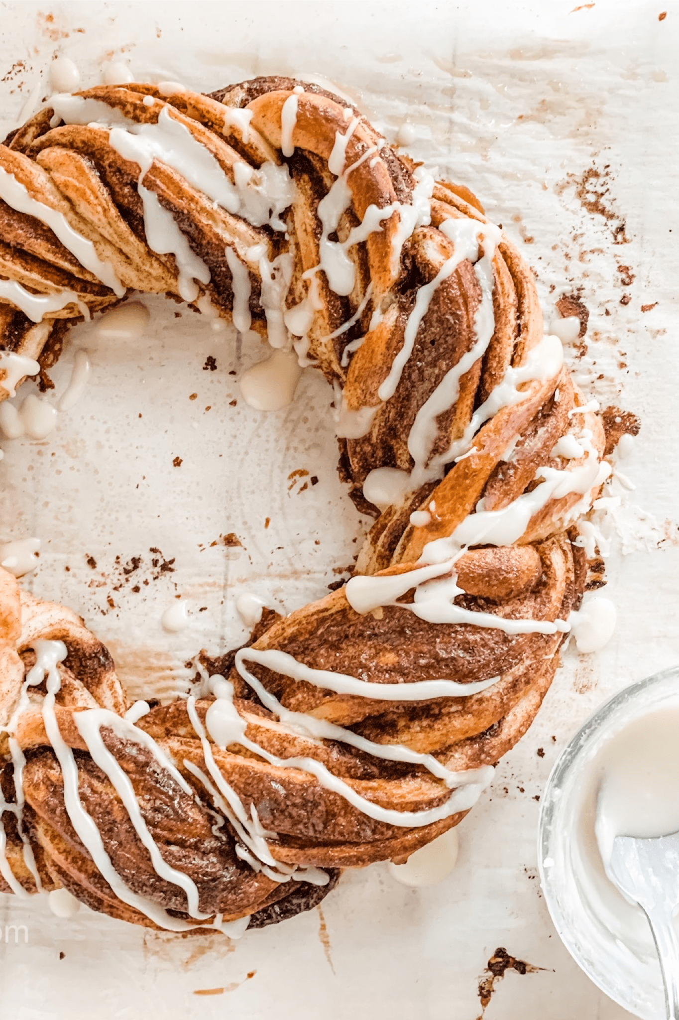 pumpkin spice bread twist made with ready dough