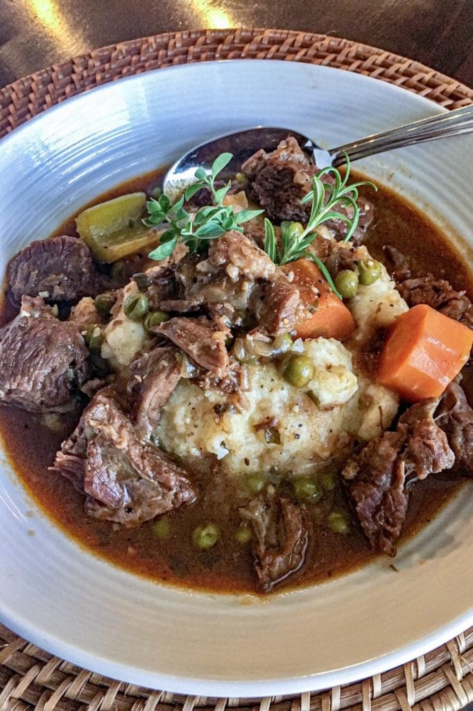 Instant Pot Beef Stew on a bowl.