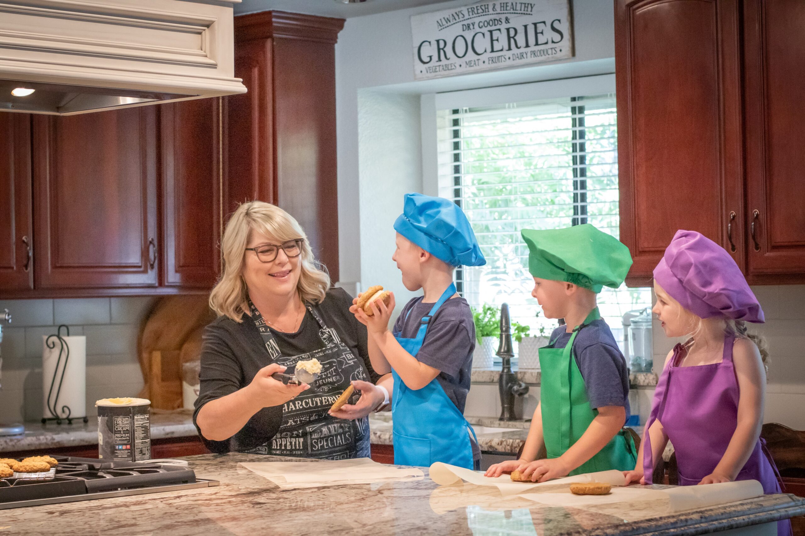 picture of cooking with the kids