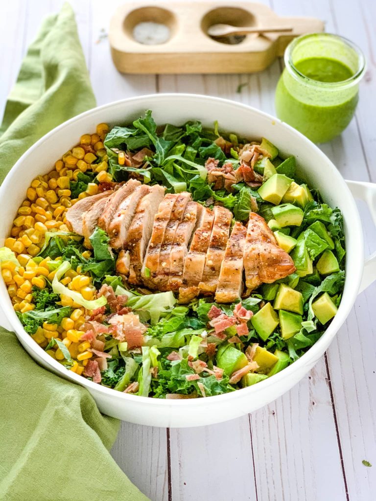 Chicken Cobb Salad with Green Goddess Dressing