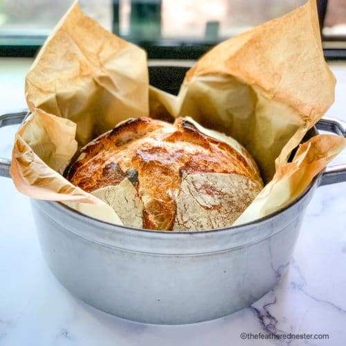 Overnight Sourdough Bread (Perfect Beginner Recipe - No Kneading!)