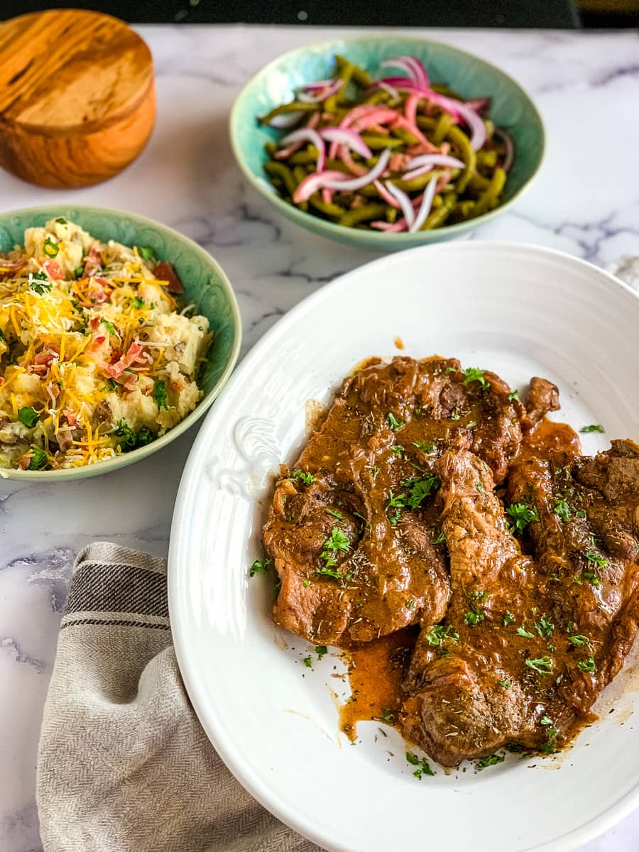 Instant Pot Sour Cream Pork Chops from frozen pork chops.