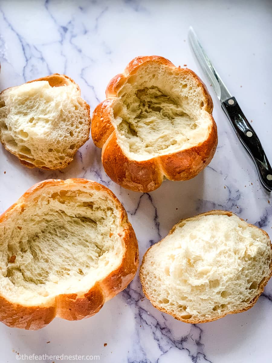 Pumpkin Bread Bowls Recipe