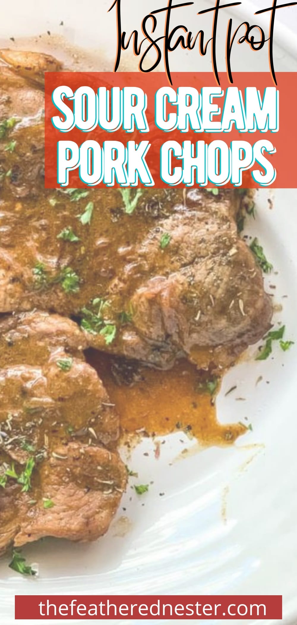 Instant Pot Sour Cream Pork Chops (Easy & Keto)