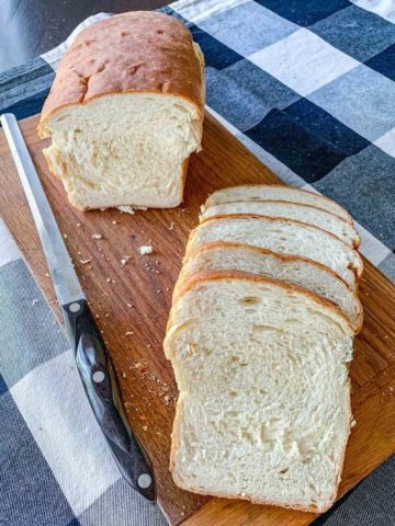 Homemade sandwich bread