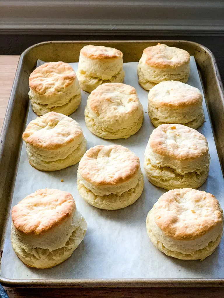 a pan of easy 3 ingredient biscuits
