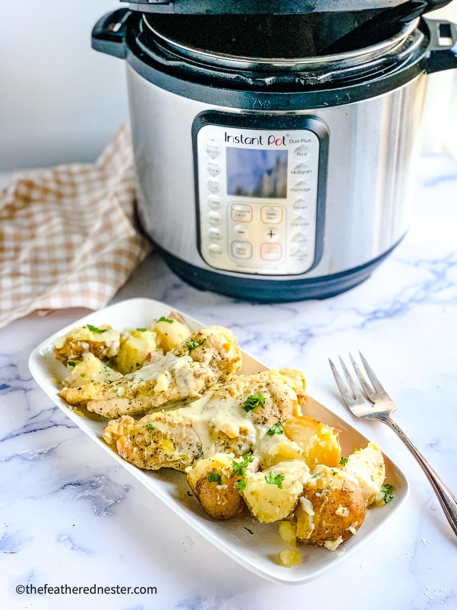 an image of Instant Pot Ranch Chicken.
