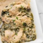CROCK POT SMOTHERED CHICKEN