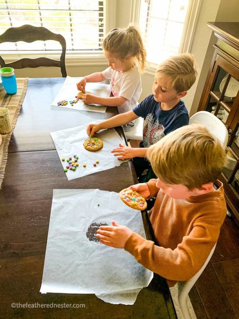 kids helping in the kitchen