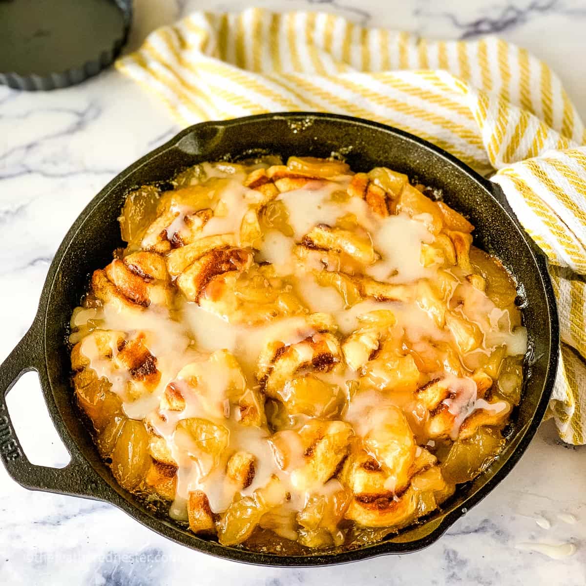 Cinnamon Roll Apple Bake - The Feathered Nester