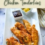 a plate of instant pot chicken tenders with sauce