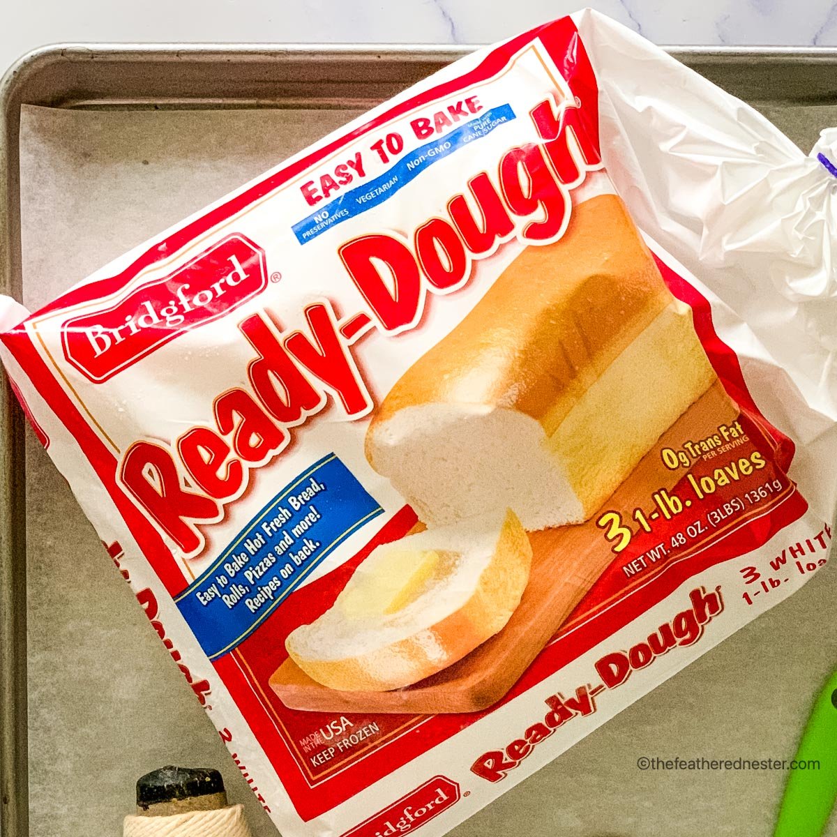 A package of Bridgford ready-dough.
