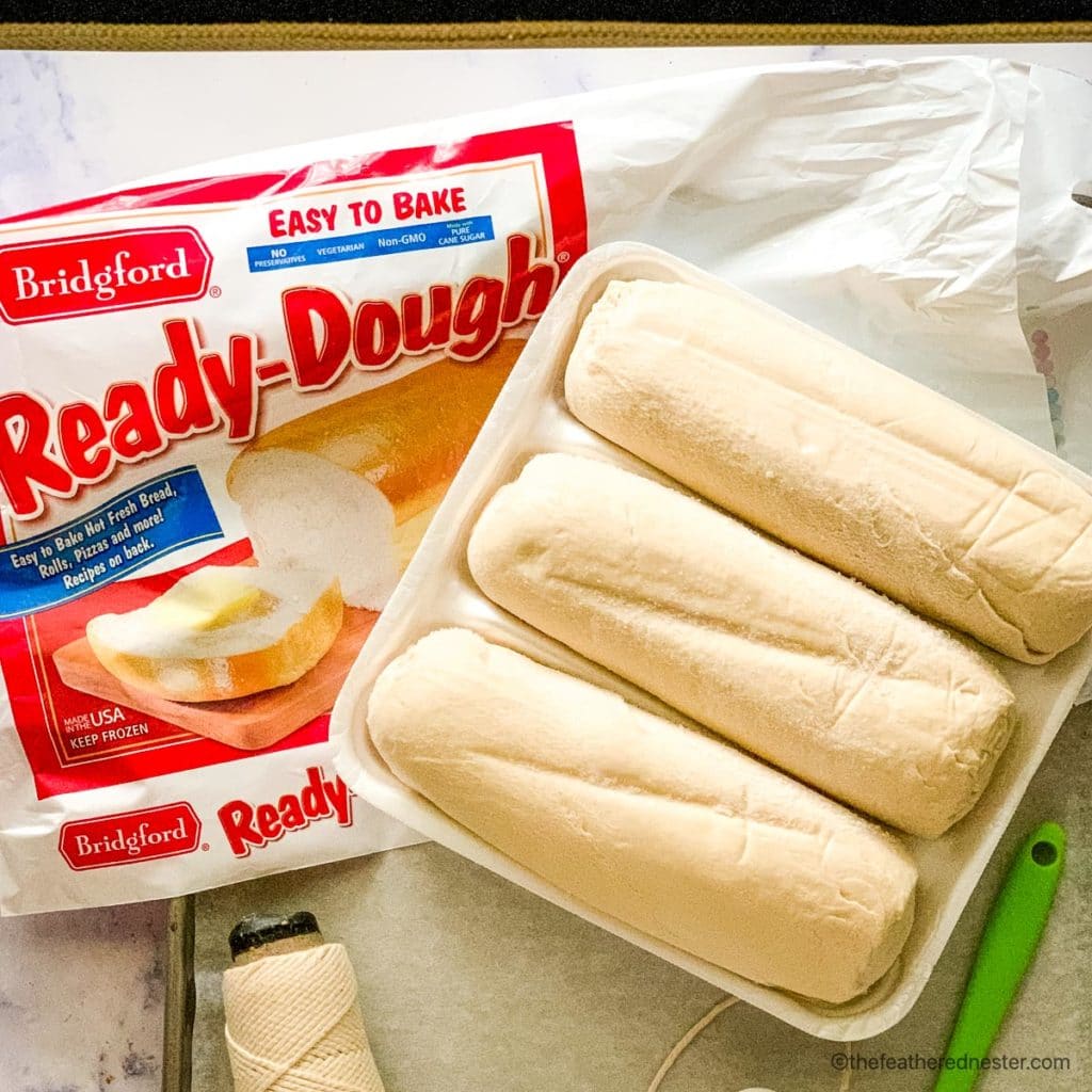 A package of Bridgford Ready-Dough frozen bread dough