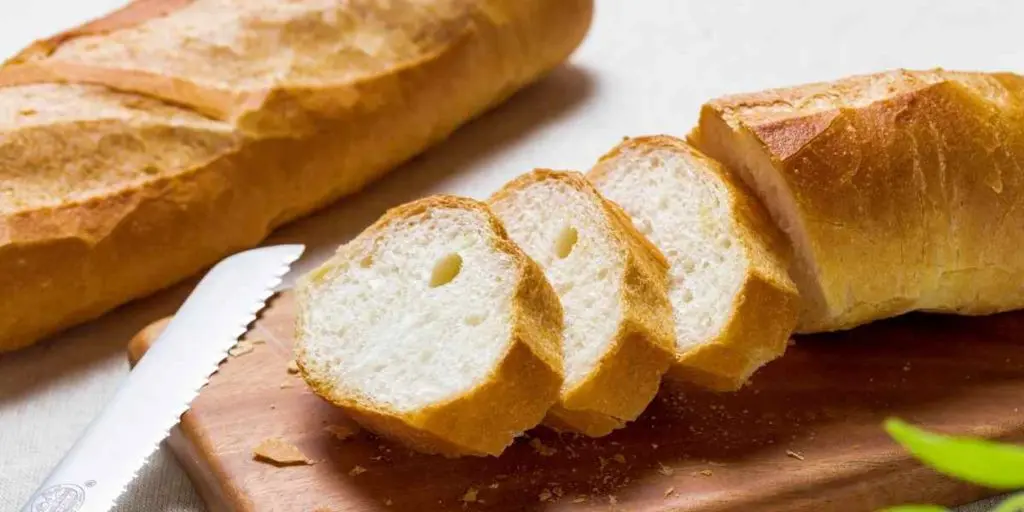 a loaf of sliced sourdough French bread recipe