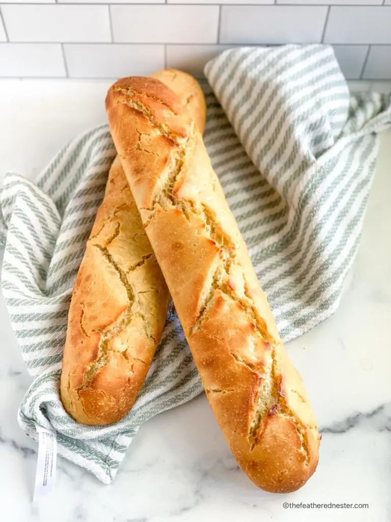 two loaves of sourdough French bread recipe
