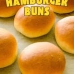 a graphic image of quick and easy Hamburger Buns.