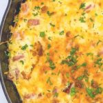 Breakfast Casserole with Hashbrowns and Ham