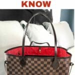 A Pinterest pin image of The Neverfull GM