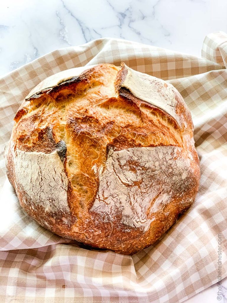 a loaf of sourdough bread
