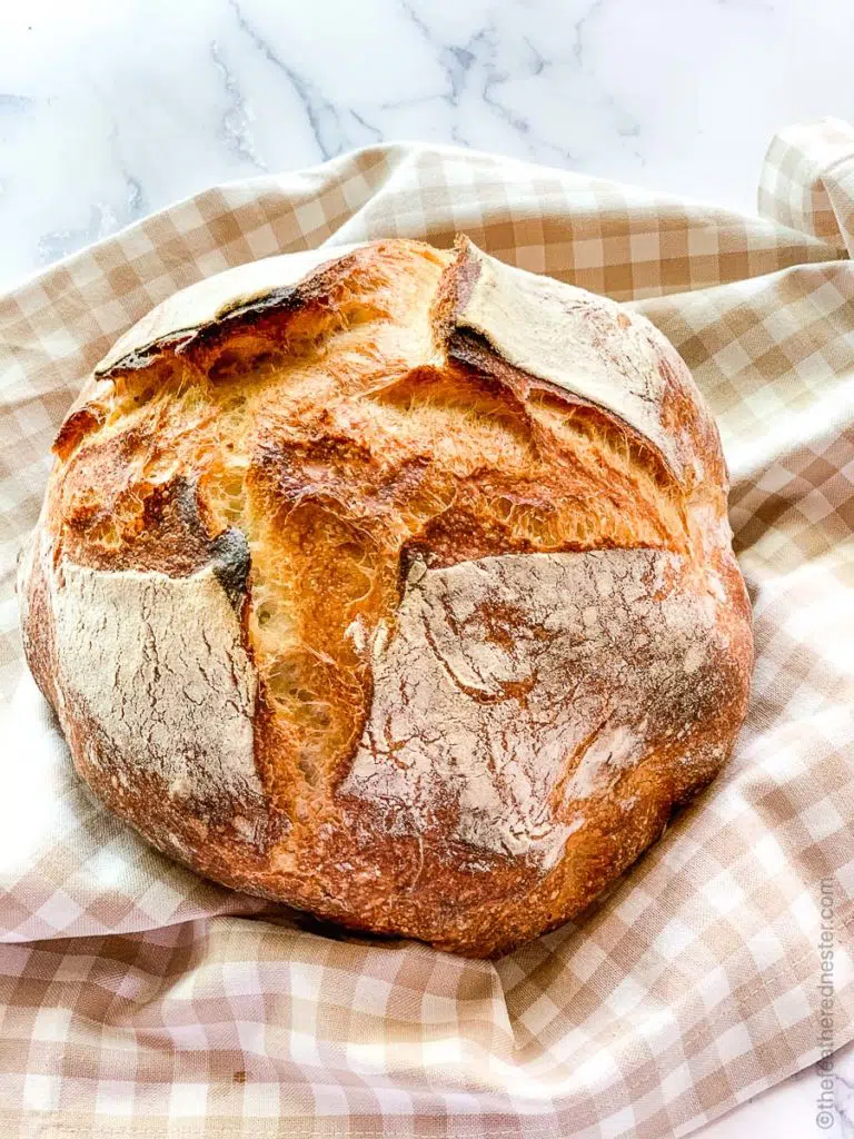 a loaf of sourdough bread