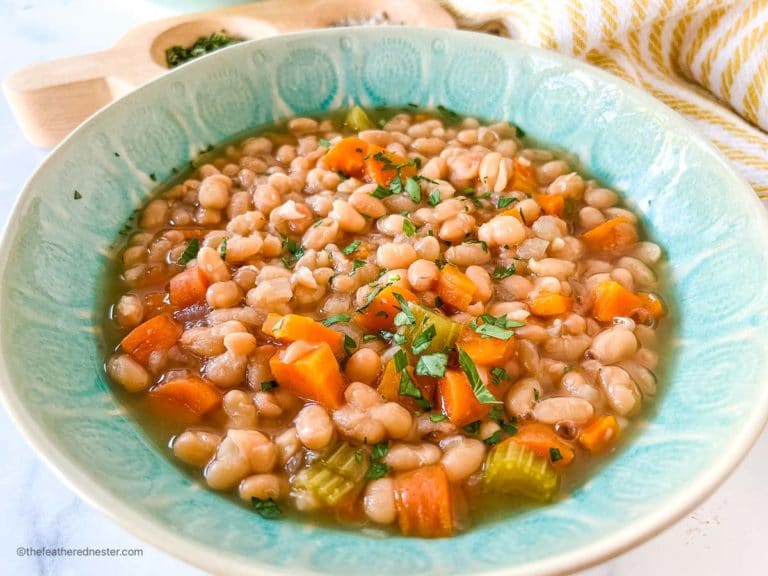 Instant Pot Navy Bean Soup (no Soak) - The Feathered Nester