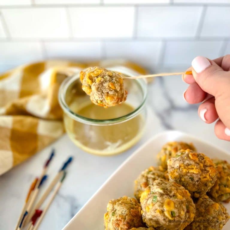 Turkey Sausage Balls (Easy & Healthy Recipe)