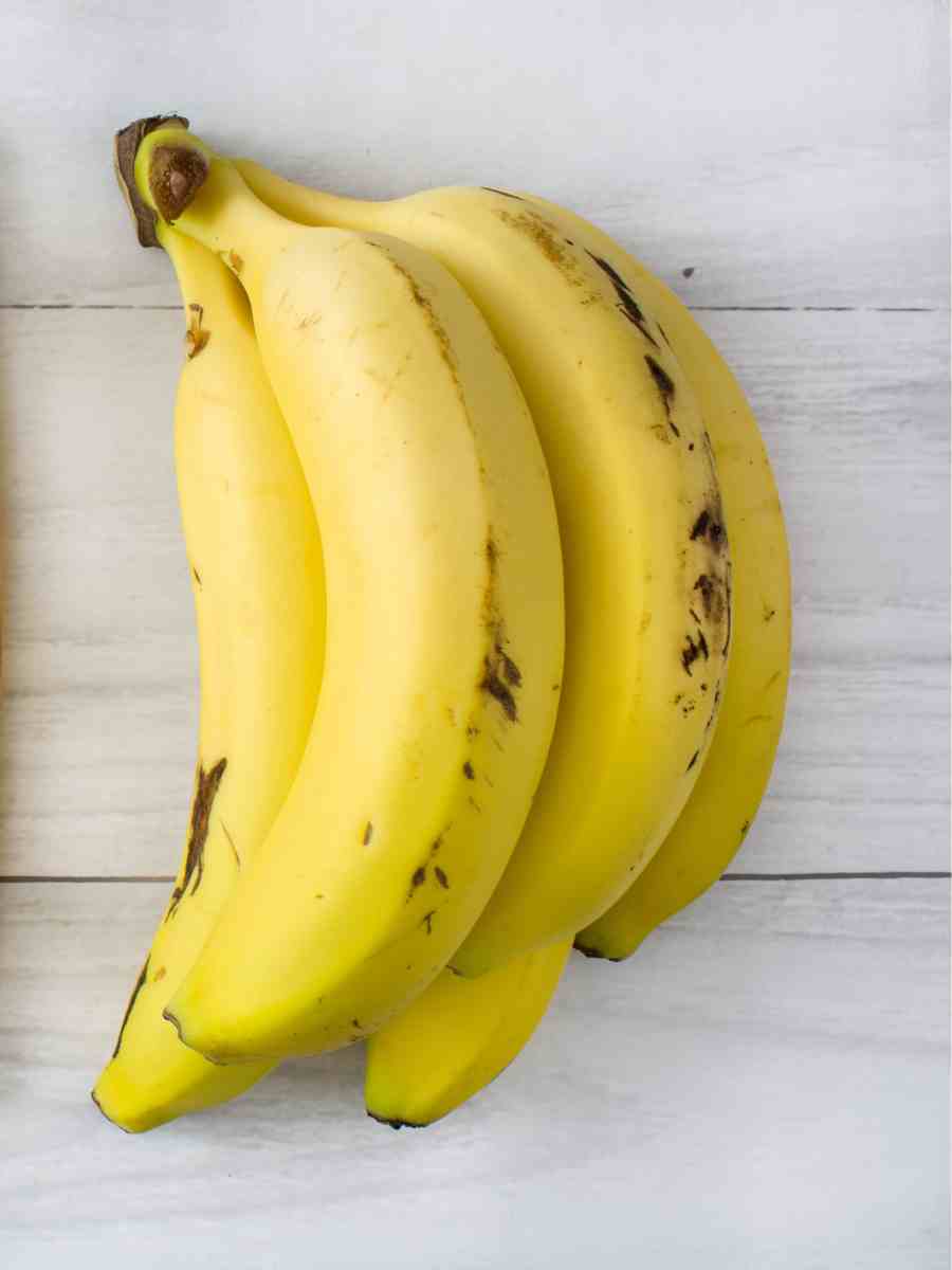 A bunch of just ripened bananas.