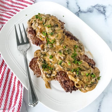 Country Style Crock Pot Cube Steak - The Feathered Nester
