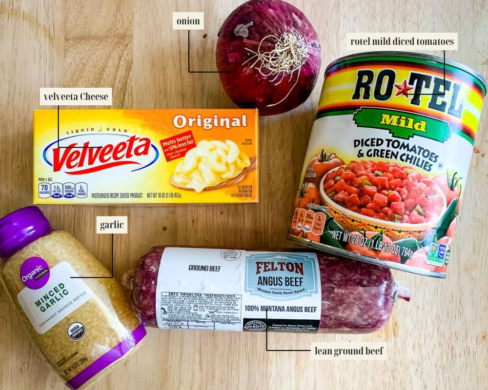 Labeled ingredient image for Velveeta cheese soup.