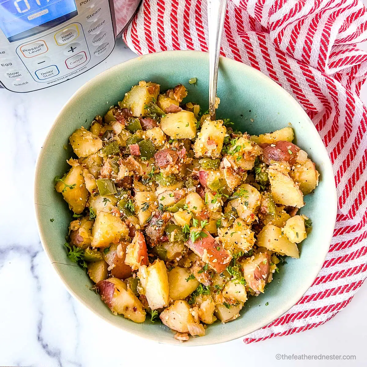 Quick and Crispy Breakfast Potatoes - The Feathered Nester