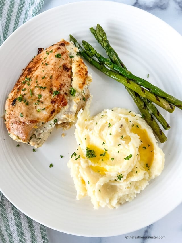 Ruth Chris Stuffed Chicken (Copycat) - The Feathered Nester