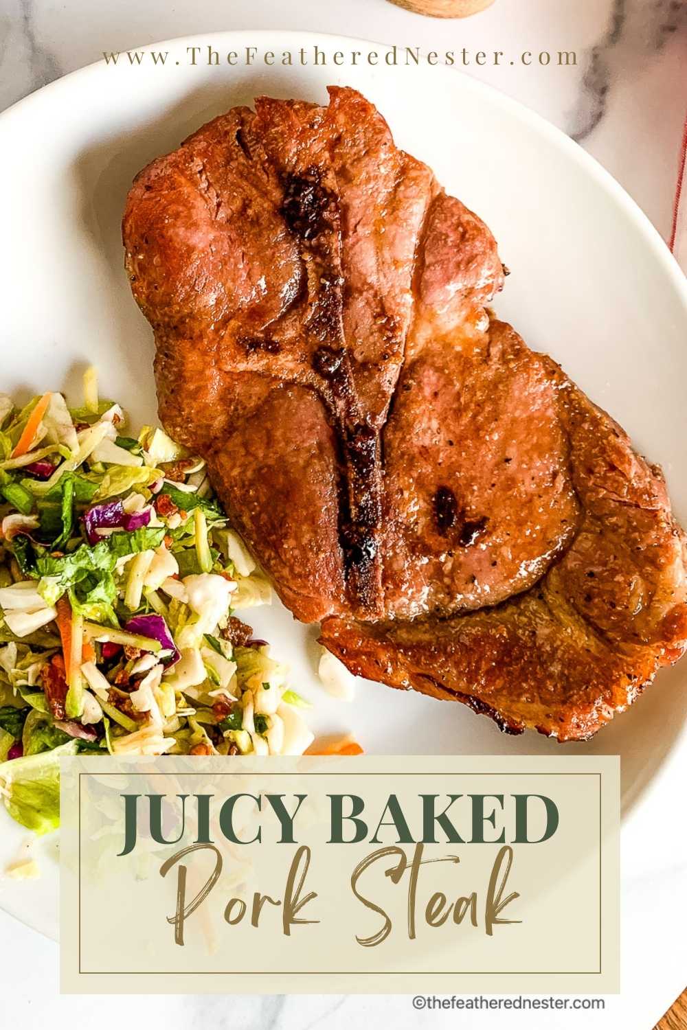 Juicy Baked Pork Steak The Feathered Nester