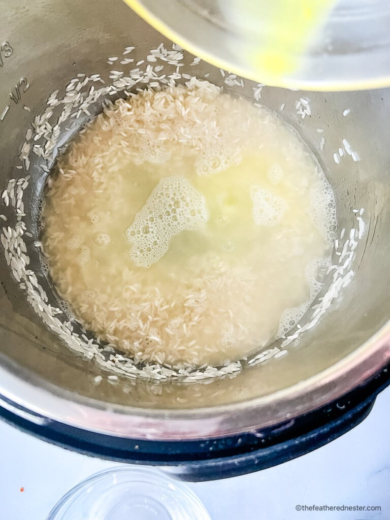 Adding liquid to rice pilaf in Instant Pot