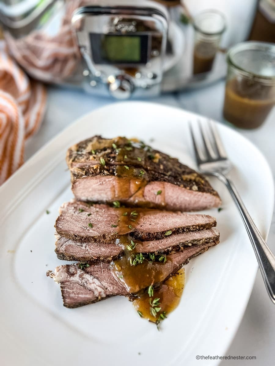 Sirloin Tip Roast Slow Cooker Recipe - The Feathered Nester