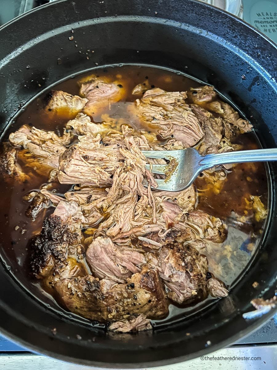 Dutch Oven Pot Roast - The Feathered Nester