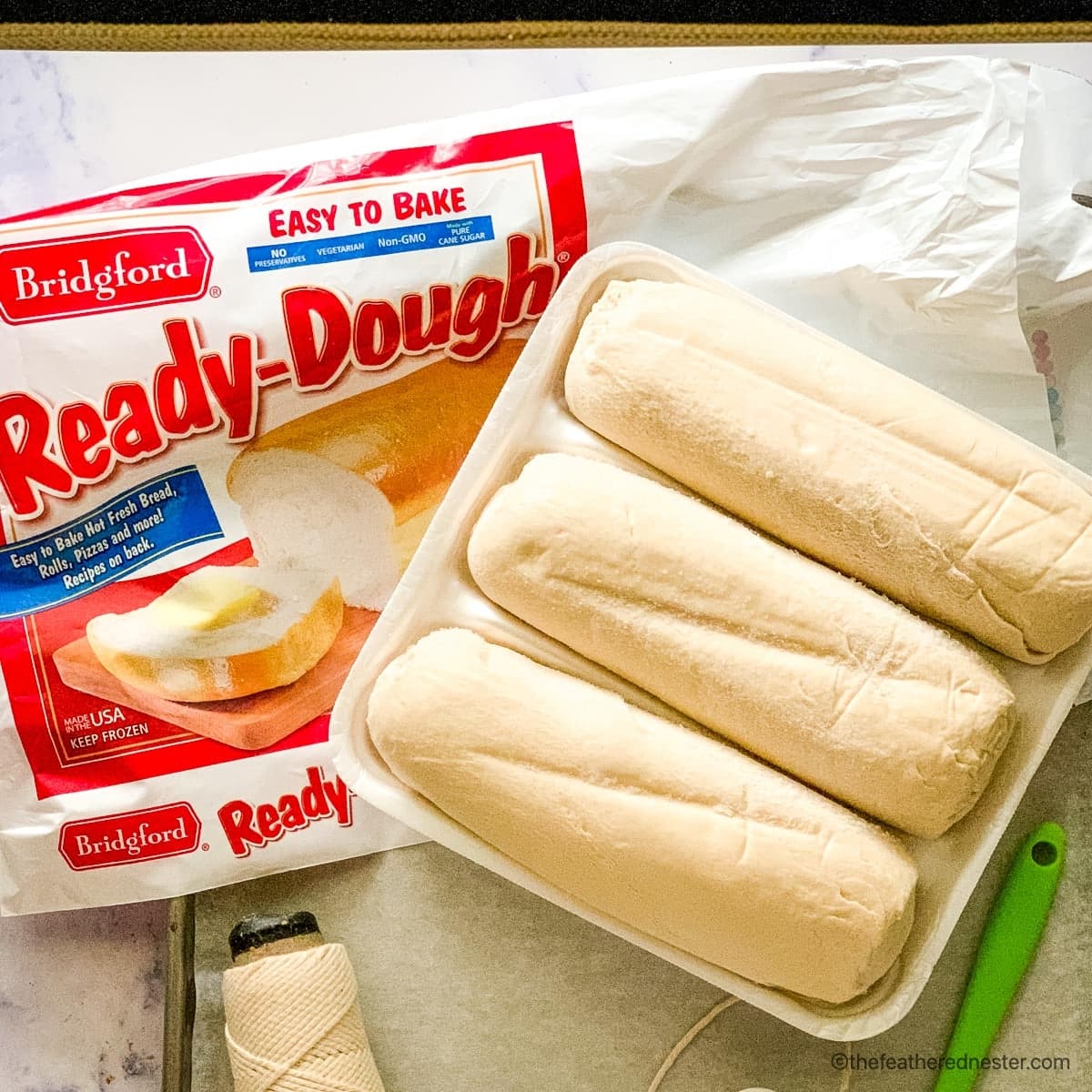 frozen bread dough.