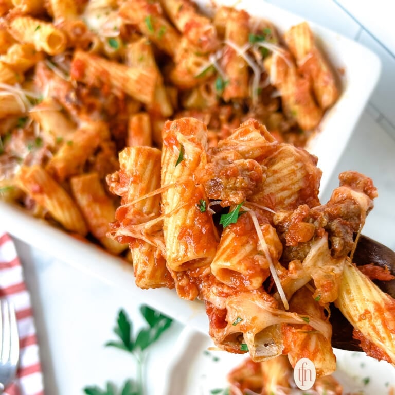 Baked Rigatoni With Sausage The Feathered Nester