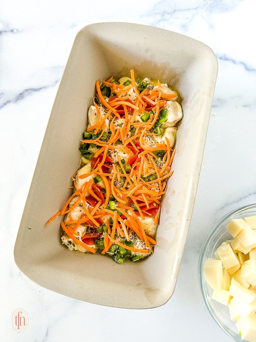 Layering hidden vegetables in a kid-friendly casserole.