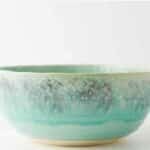 an image of green serving bowl.