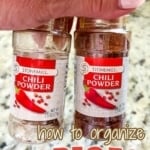 a graphic image of how to organize spices.