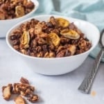 A bowl of sourdough granola.