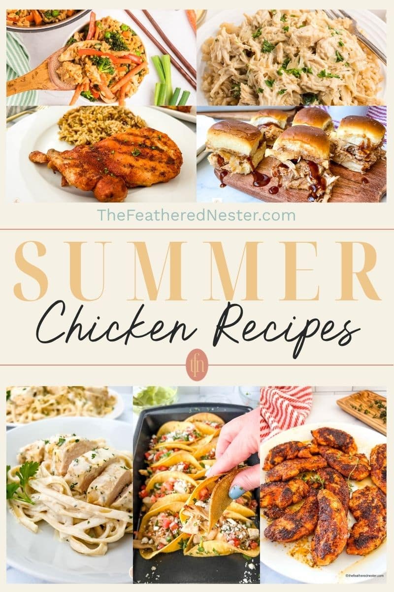 Titled graphic collage of 7 chicken dinner images.