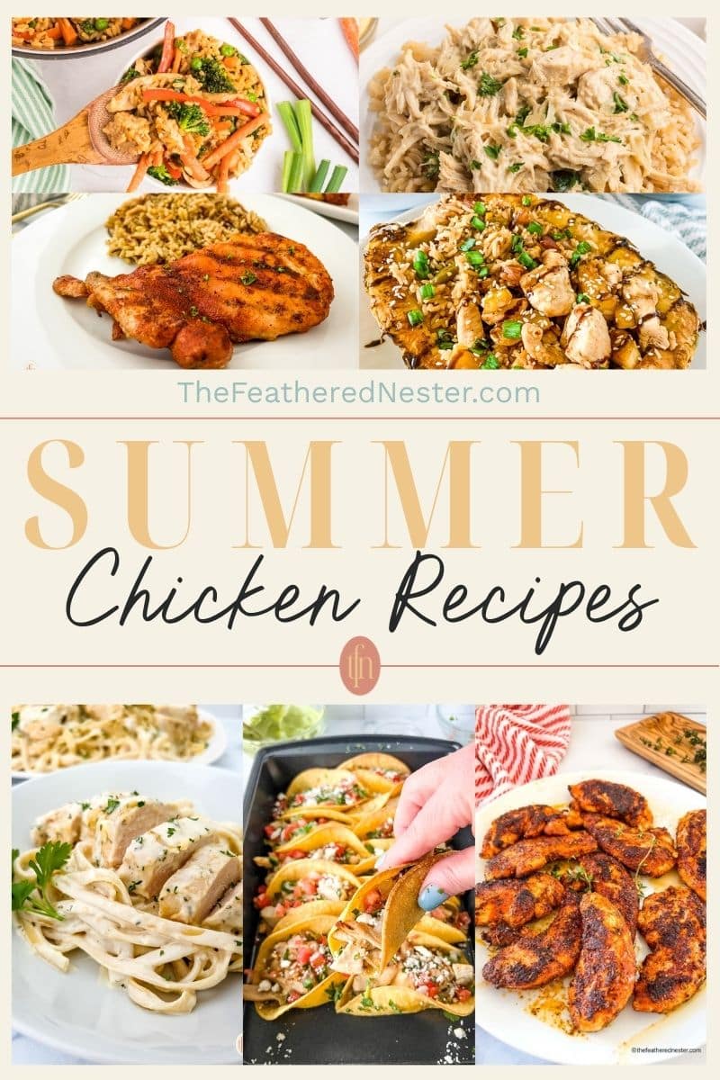 Titled graphic collage of 7 chicken dinner images.