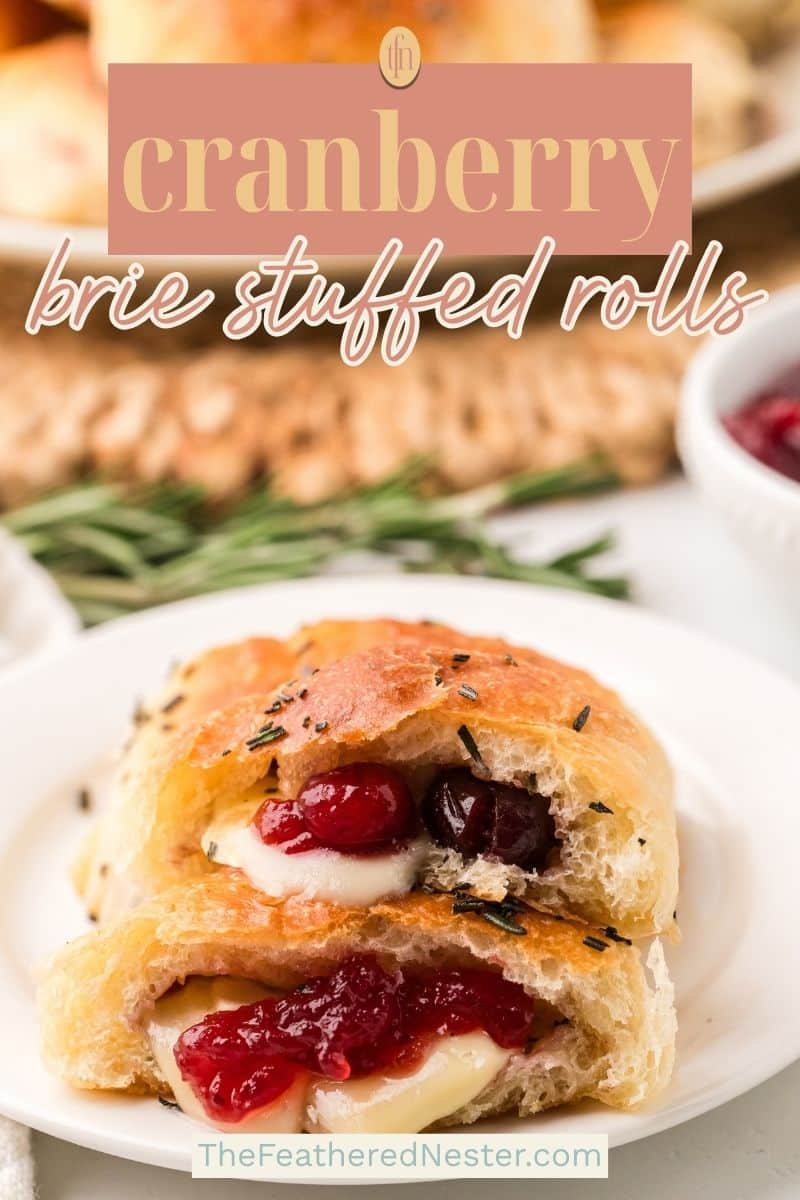 a graphic for Pinterest of cheese stuffed dinner rolls.