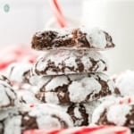an image of chocolate crinkle cookies recipe.