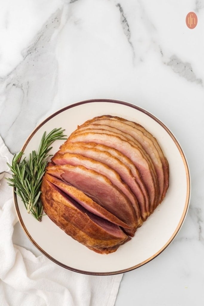 a plate of dr pepper ham.